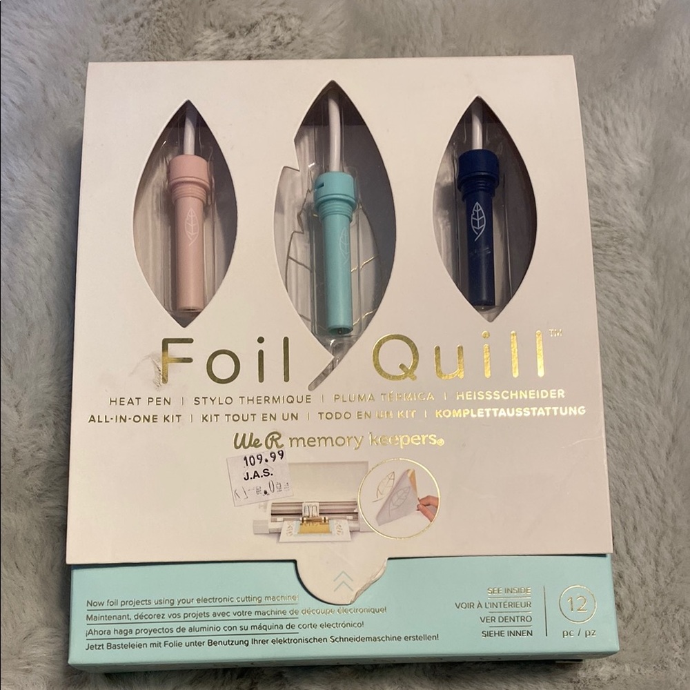 Foil Quill Heat Pen Set - Pink, Blue, Gold